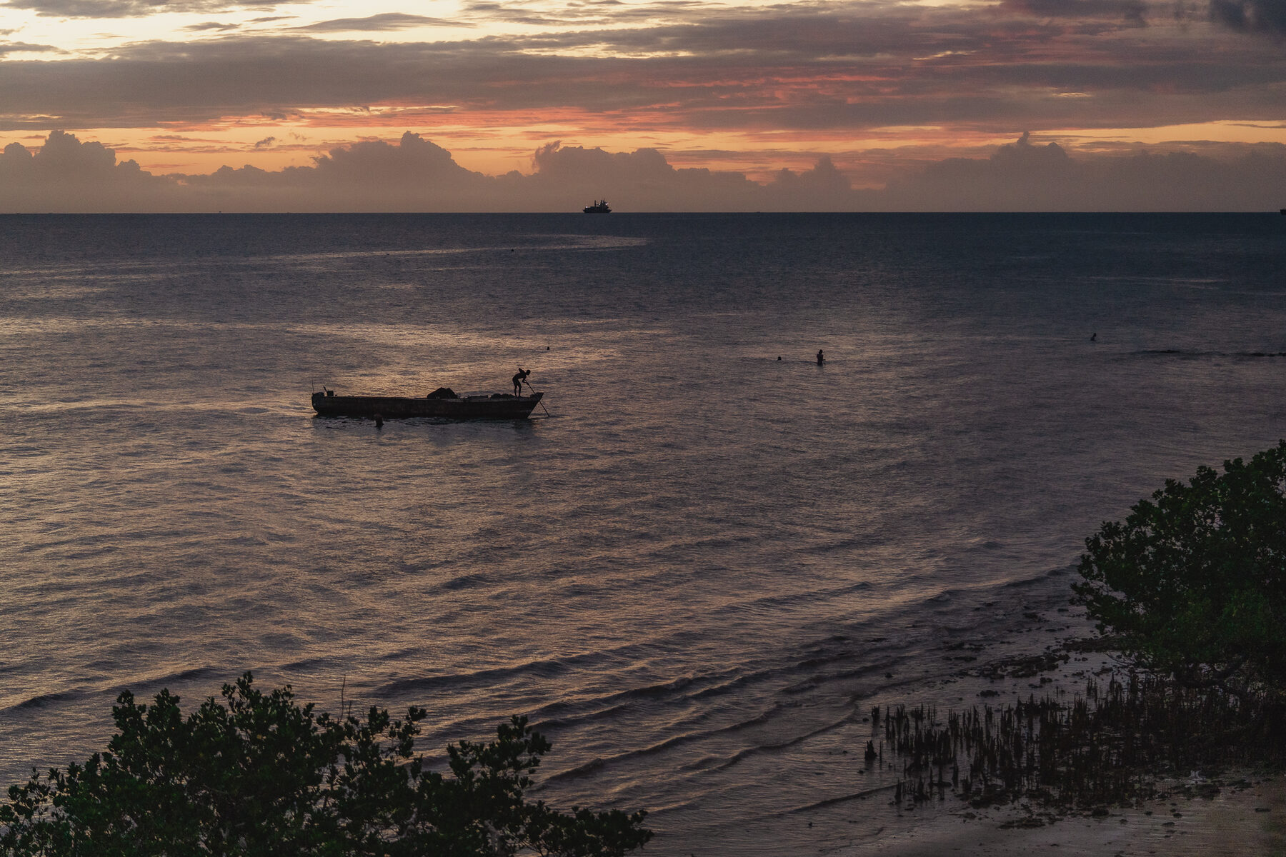 Sunset over Zanzibar’s quieter west coast